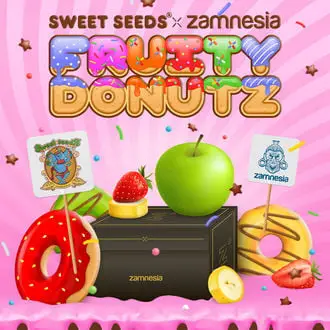 Auto Fruity DonutZ cannabis seeds by Zamnesia Seeds, Sweet Seeds